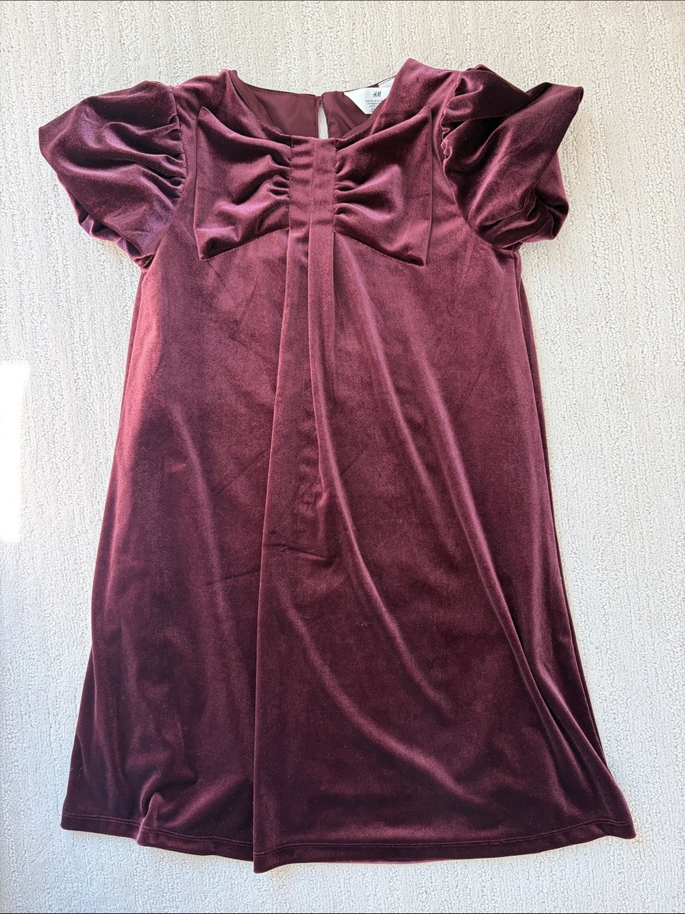 H&M Velvet Bow-Front Dress